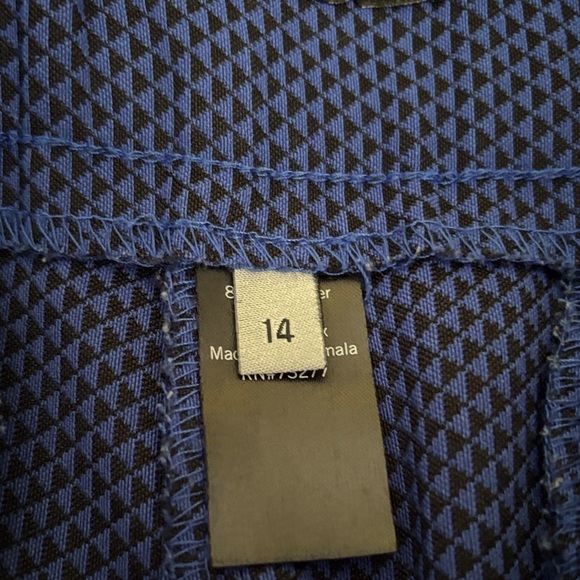 Apt. 9 Blue and Black Cropped Pants - Picture 2 of 4